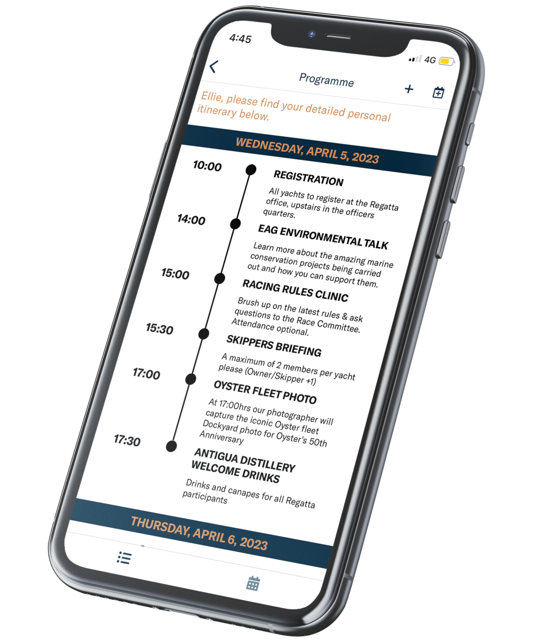 Oyster Yachts Events Management Mobile App